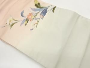 手描き友禅花菱模様暈し名古屋帯